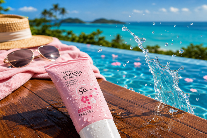 Crème Solaire Sakura SPF50 PA+++ — Protection UV Japonaise